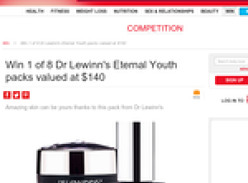 Win 1 of 8 Dr Lewinn's 'Eternal Youth' packs valued at $140 each!