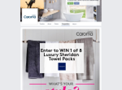 Win 1 of 8 luxury Sheridan towel packs!
