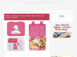 Win 1 of 8 Stuck On You 3-Piece Bento Boxes For Back To School
