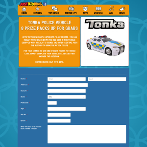 Win 1 of 8 Tonka Police Vehicles