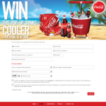 Win 1 of 952 Coca-Cola branded pop-up coolers!