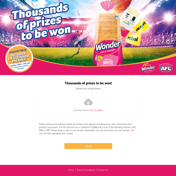 Win 1 of over 8,000 Prizes