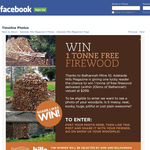 Win 1 Tonne Free Firewood