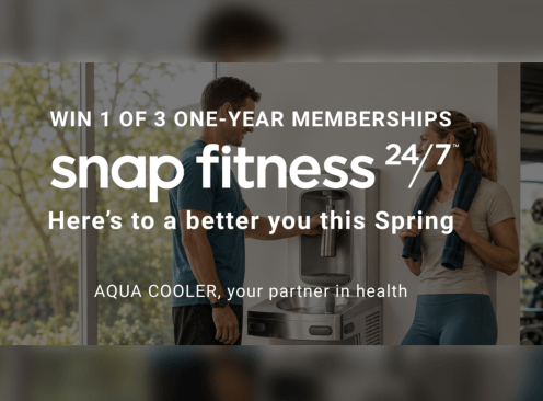 Win 1 of 3 1-Year Snap Fitness Memberships - Aqua Cooler