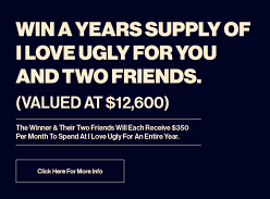 Win 1 Year Supply of Clothes for Yourself & 2 Friends