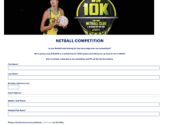 Win $10,000 for your netball club + an Asics for you