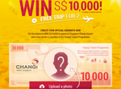 Win $10,000 to spend at Singapore Changi Airport + a FREE trip for 2, courtesy of the Changi Transit Programme!