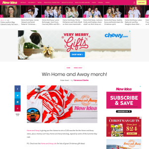 Win $100 Voucher and a Home and Away tote bag