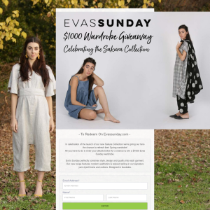 Win $1000 Evas Sunday wardrobe