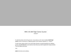 Win $1000 flight Centre card