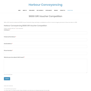 Win $1000 Gift Voucher