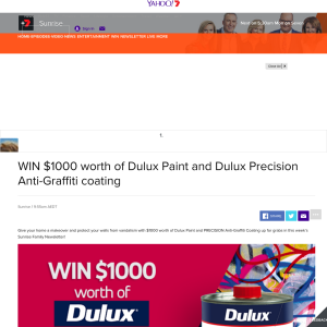 Win $1000 worth of Dulux PRECISION Anti-Graffiti Paint