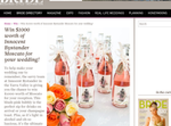 Win $1000 worth of 'Innocent Bystander' Moscato for your wedding!