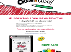 Win 100's of Crayola Creative Packs