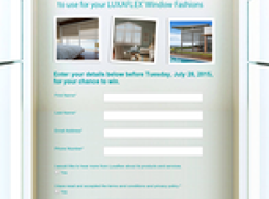 Win $10K of Luxaflex Blinds