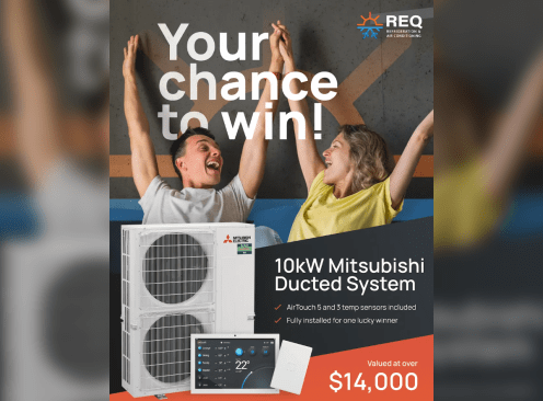 Win a 10kw Mitsubishi Ducted System - REQ Refrigeration