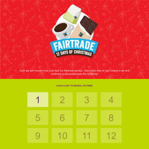 Win 12 days of Christmas prizes from Fairtrade