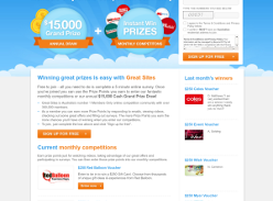 Win $15,000 and great monthly prizes!
