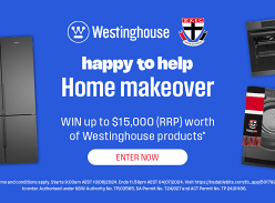 Win $15,000 of Westinghouse Appliances