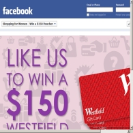 Win $150 Westfield shopping gift card