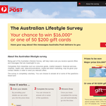 Win $16,000 with Australia Post