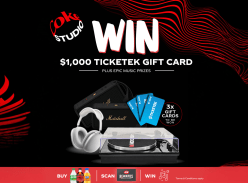 Win $1K Ticketek Gift Card