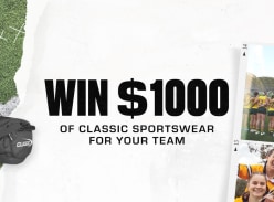 Win $1k Worth of Classic Sportswear for Your Team