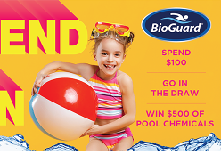 Win 1 of 14 $500 Bioguard Pool Chemicals Vouchers