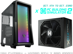 Win 1x PSU Hydro PTM X PRO 1000W, 1x CASE CMT212A, 10x PC Building Simulator 2