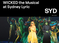 Win 1 of 30 Double Passes to see Wicked the Musical at Sydney Lyric