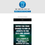 Win 2 Category 1 tickets to the 2015 NRL Grand Final in Sydney