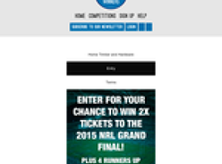 Win 2 Category 1 tickets to the 2015 NRL Grand Final in Sydney