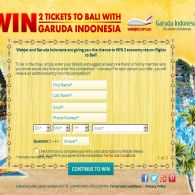 Win 2 economy return flights to Bali!