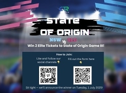Win 2 Elite Tickets to State of Origin Game 3