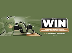 Win $5K & 2 Formula 1 Australian Grand PRIX 2027 Grandstand Tickets - Campos Coffee