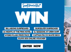 Win 2 Nights at Pink Hotel, Coolangatta, 2 Surfboards, & $1000 SDS Voucher