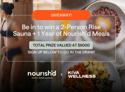 Win a 2-Person Rise Sauna and a Year of Nourish'd Meals - Kiva Wellness