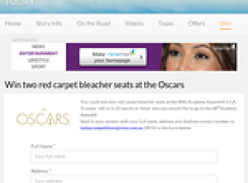 Win 2 red carpet bleacher seats at the Oscars!