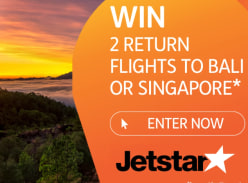 Win 2 Return Flights to Bali or Singapore
