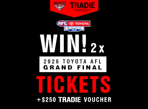 Win 2 Tickets to the 2026 Toyota AFL Grand Final - Essendon Football Club