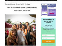 Win 2 tickets to Byron Spirit Festival