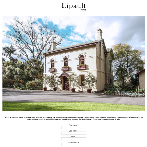 Win 2 tickets to 'Chateau Lipault'