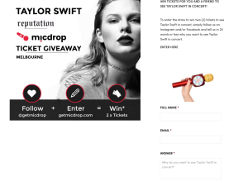 Win 2 tickets to see Taylor Swift in concert
