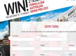Win 2 tickets to the Australian Formula 1 Grand Prix 2013!