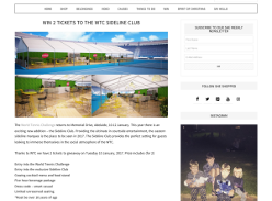 Win 2 tickets to the 'WTC Sideline Club'!