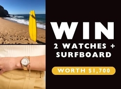 Win 2 Watches & a 1970's Style Surfboard