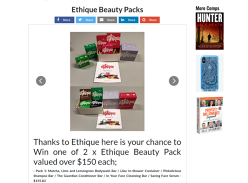 Win 2 x Ethique Beauty packs