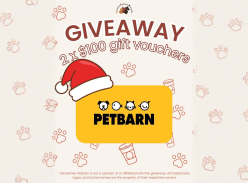 Win 2 X $100 Petbarn Vouchers