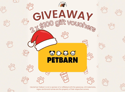 Win 2 X $100 Petbarn Vouchers