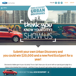 Win $20,000 & a Ford EcoSport for a year! - Ford